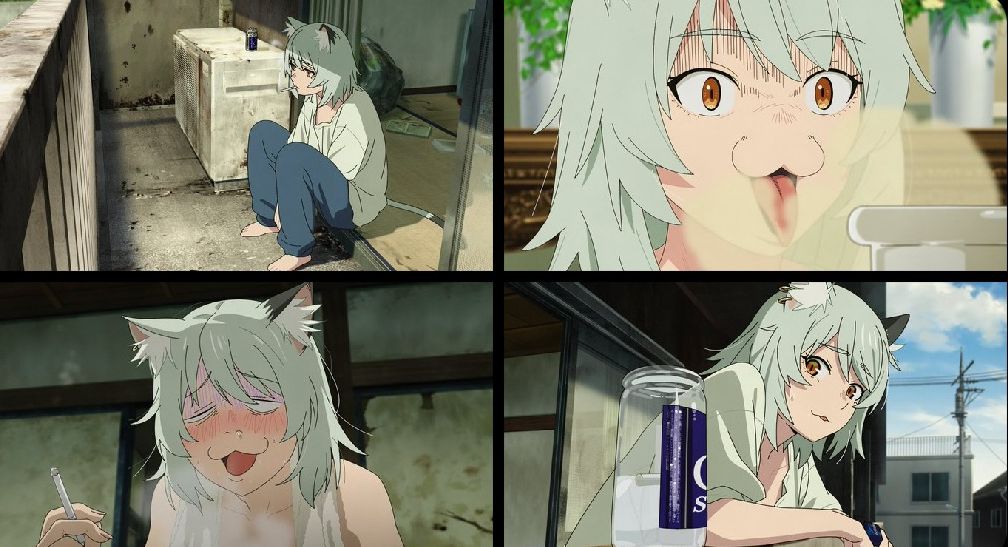 【悲報】アニメ「ヤニねこ」の1話を見た外人、考察を始めるｗｗｗｗｗ
