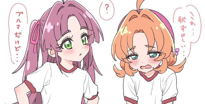 【画像】絵師「プリキュアがブルマを恥ずかしがる絵を描いた」リプ「舞台1999年でしょその頃ブルマなかったよ(体験談)」