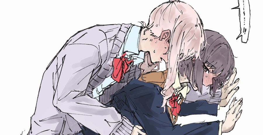 【画像】JKとJK、半分セッ〇スのようなことをするｗｗｗｗｗ