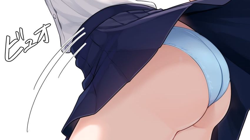 【画像】女の子「きゃっ・・・！すごい風💦」